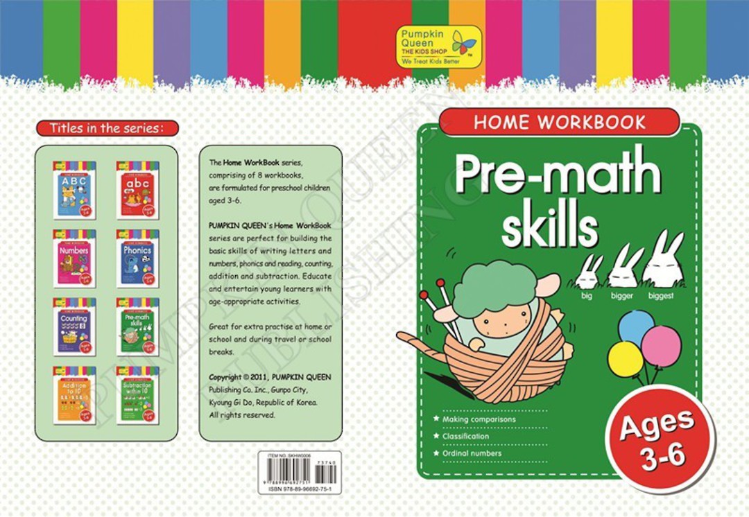 Home Workbook - Pre Math Skills image 0